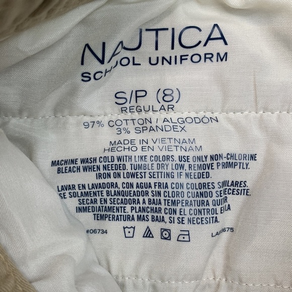 NAUTICA Big Boys Uniform Evan Tapered-Fit Stretch Joggers Size S(8) - Picture 4 of 9